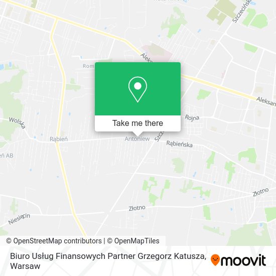 Biuro Usług Finansowych Partner Grzegorz Katusza map