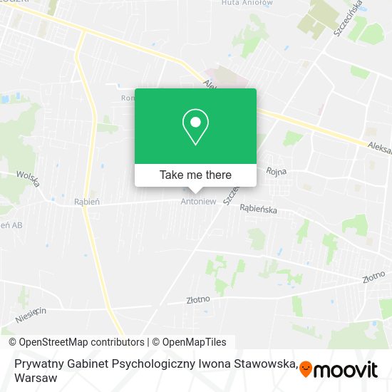 Prywatny Gabinet Psychologiczny Iwona Stawowska map