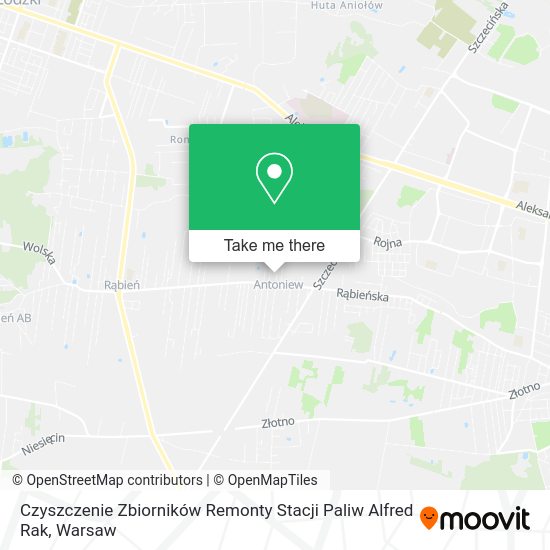 Czyszczenie Zbiorników Remonty Stacji Paliw Alfred Rak map