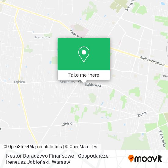 Nestor Doradztwo Finansowe i Gospodarcze Ireneusz Jabłoński map