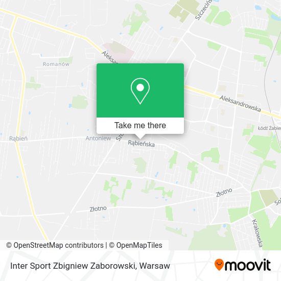 Inter Sport Zbigniew Zaborowski map