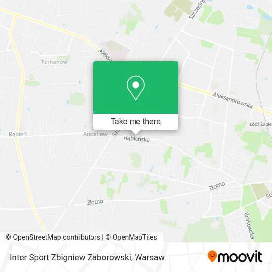 Карта Inter Sport Zbigniew Zaborowski