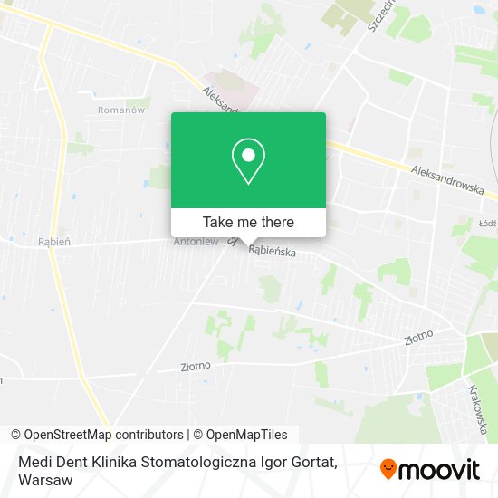 Medi Dent Klinika Stomatologiczna Igor Gortat map