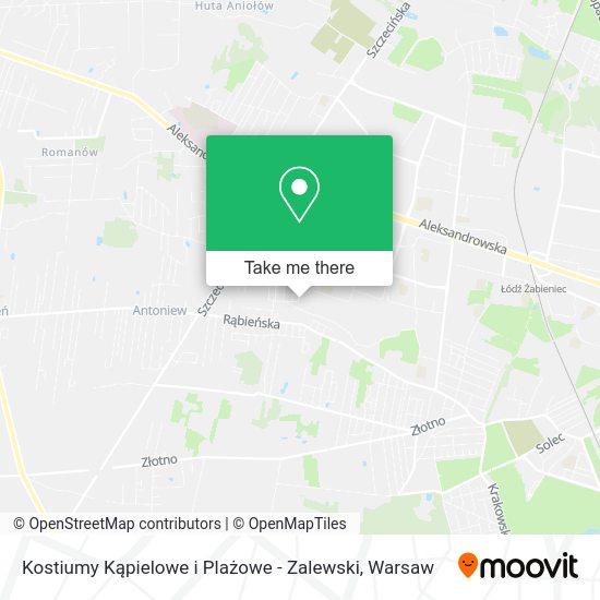 Kostiumy Kąpielowe i Plażowe - Zalewski map