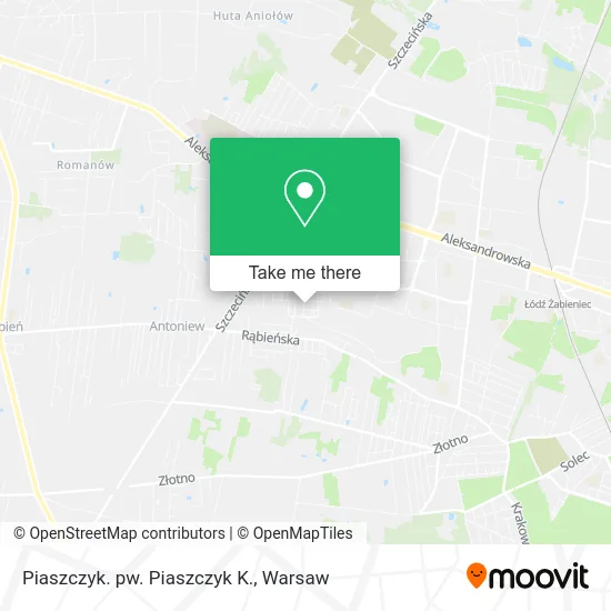Карта Piaszczyk. pw. Piaszczyk K.