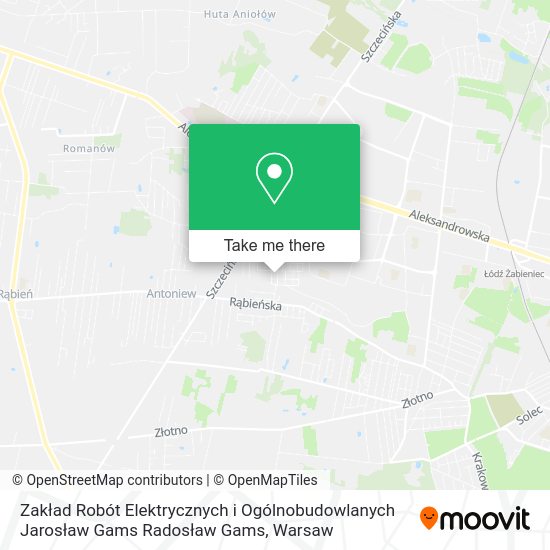 Zakład Robót Elektrycznych i Ogólnobudowlanych Jarosław Gams Radosław Gams map