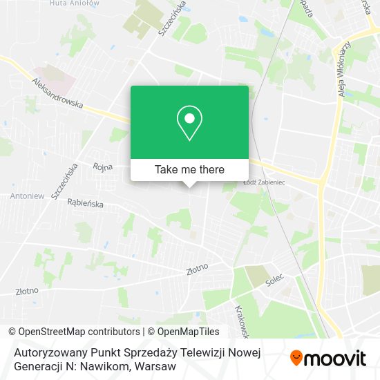 Autoryzowany Punkt Sprzedaży Telewizji Nowej Generacji N: Nawikom map