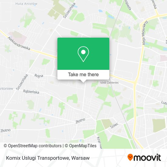 Komix Uslugi Transportowe map