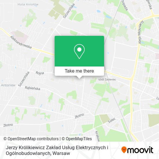 Jerzy Królikiewicz Zakład Usług Elektrycznych i Ogólnobudowlanych map