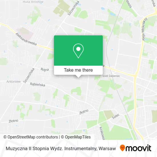 Muzyczna II Stopnia Wydz. Instrumentalny map