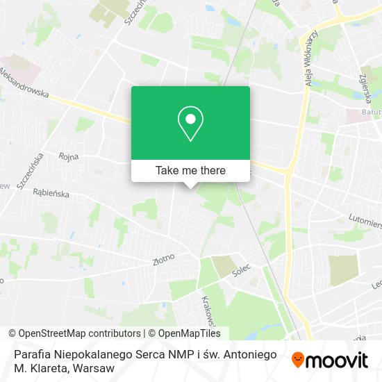 Parafia Niepokalanego Serca NMP i św. Antoniego M. Klareta map