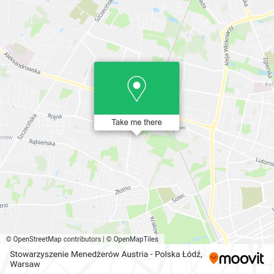 Stowarzyszenie Menedżerów Austria - Polska Łódź map