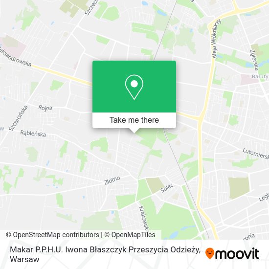 Makar P.P.H.U. Iwona Błaszczyk Przeszycia Odzieży map