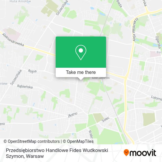 Przedsiębiorstwo Handlowe Fides Wudkowski Szymon map