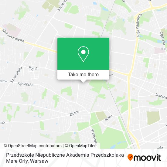 Przedszkole Niepubliczne Akademia Przedszkolaka Małe Orły map