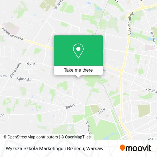 Wyższa Szkoła Marketingu i Biznesu map