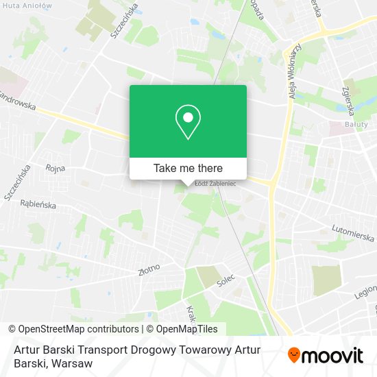 Artur Barski Transport Drogowy Towarowy Artur Barski map