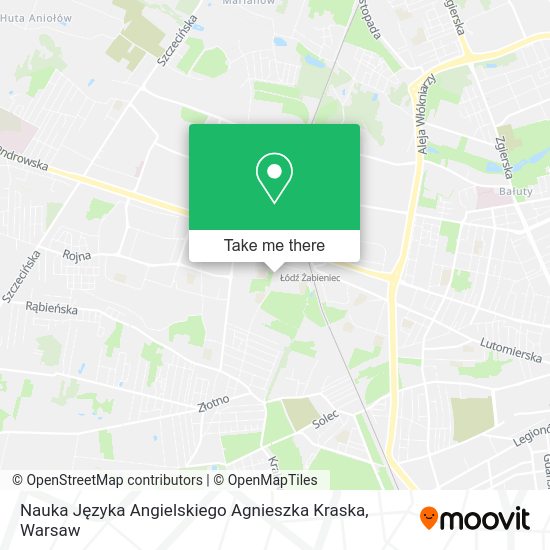 Nauka Języka Angielskiego Agnieszka Kraska map