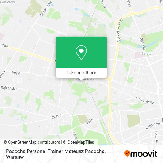 Pacocha Personal Trainer Mateusz Pacocha map