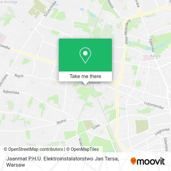 Jaanmat P.H.U. Elektroinstalatorstwo Jan Tersa map