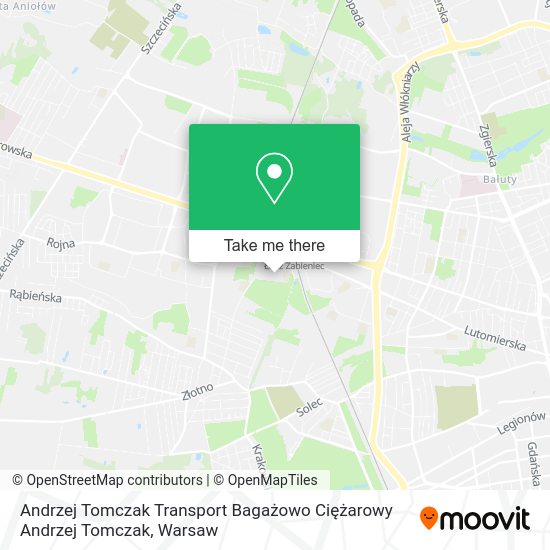 Andrzej Tomczak Transport Bagażowo Ciężarowy Andrzej Tomczak map