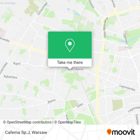 Карта Cafema Sp.J