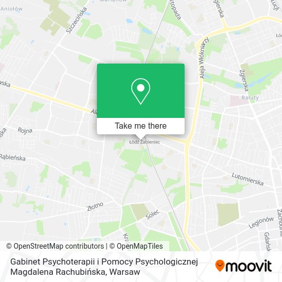 Gabinet Psychoterapii i Pomocy Psychologicznej Magdalena Rachubińska map