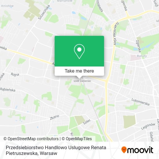 Przedsiebiorstwo Handlowo Uslugowe Renata Pietruszewska map