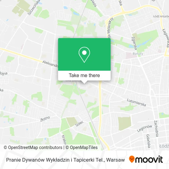 Карта Pranie Dywanów Wykładzin i Tapicerki Tel.