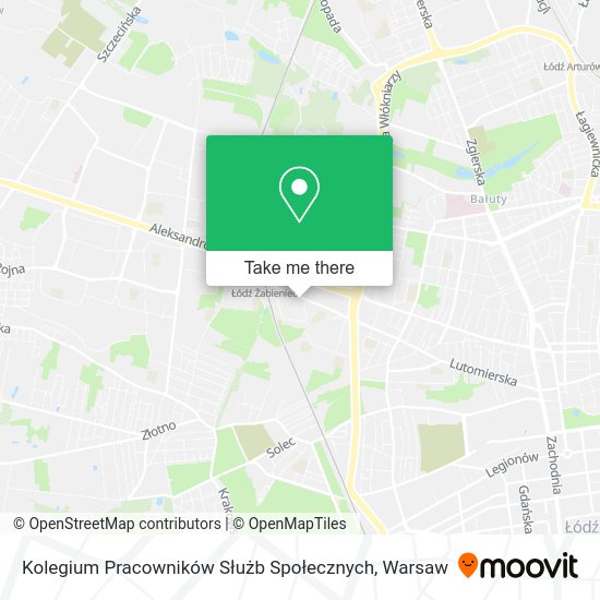 Kolegium Pracowników Służb Społecznych map