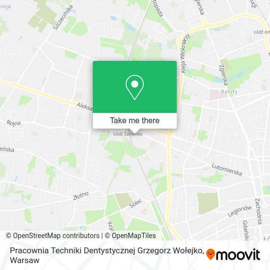 Pracownia Techniki Dentystycznej Grzegorz Wołejko map