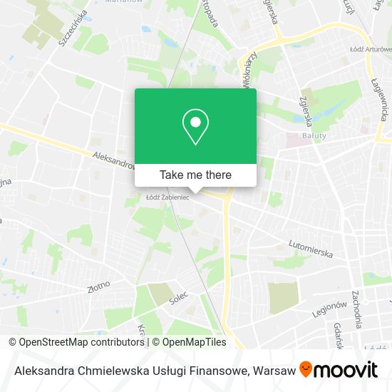 Aleksandra Chmielewska Usługi Finansowe map