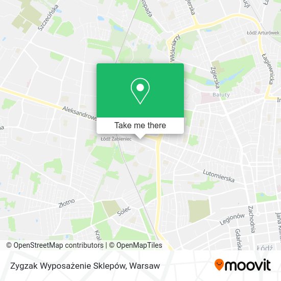 Карта Zygzak Wyposażenie Sklepów