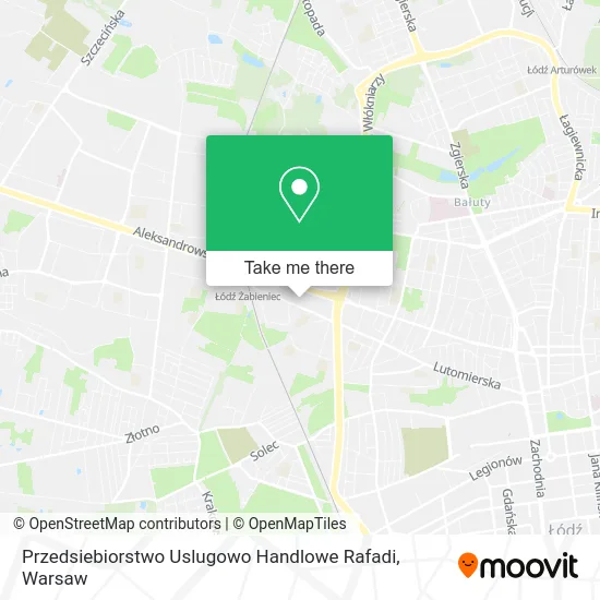 Карта Przedsiebiorstwo Uslugowo Handlowe Rafadi