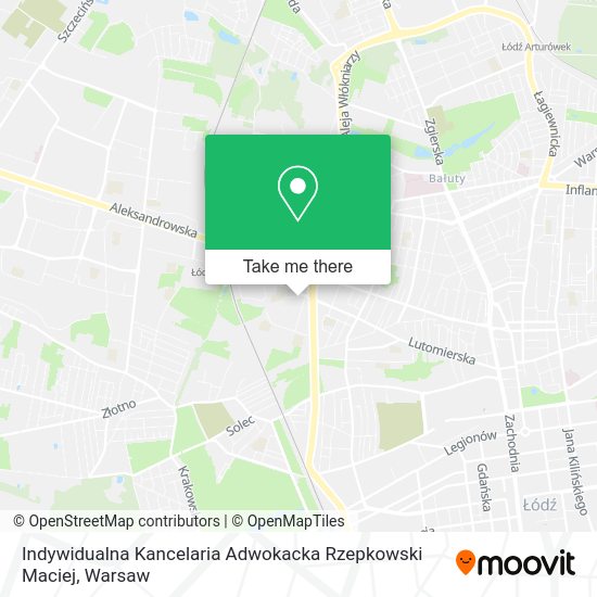 Indywidualna Kancelaria Adwokacka Rzepkowski Maciej map