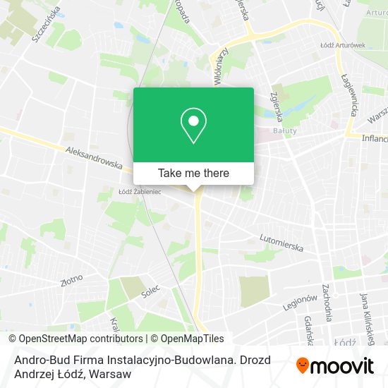 Andro-Bud Firma Instalacyjno-Budowlana. Drozd Andrzej Łódź map