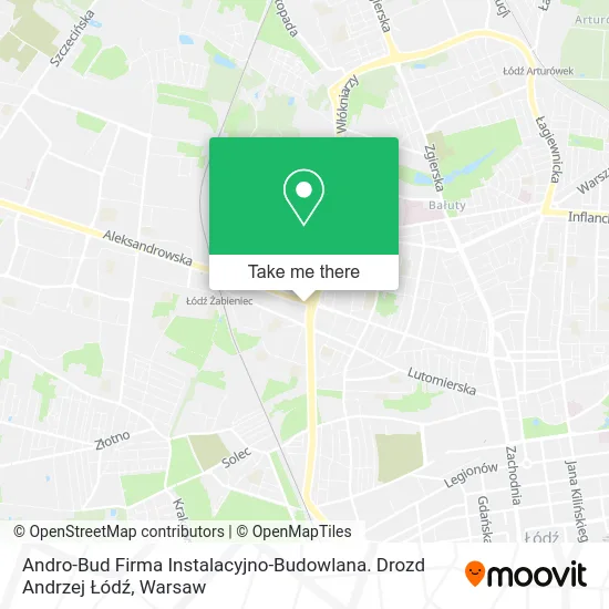 Andro-Bud Firma Instalacyjno-Budowlana. Drozd Andrzej Łódź map