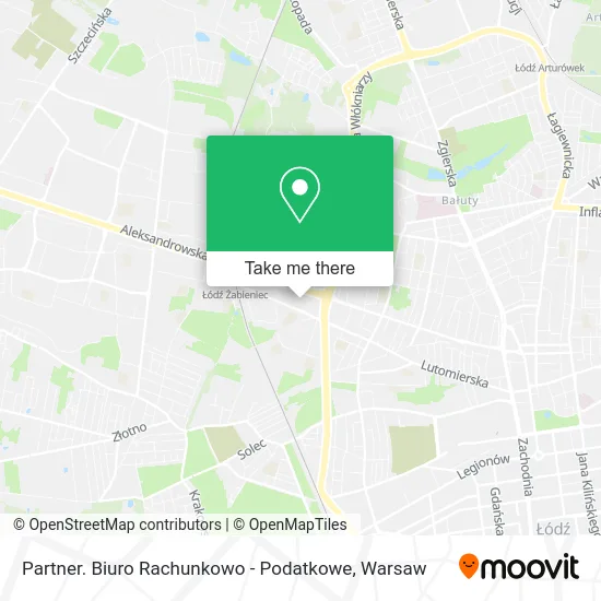 Карта Partner. Biuro Rachunkowo - Podatkowe