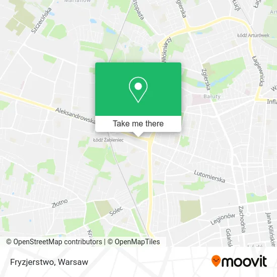 Карта Fryzjerstwo