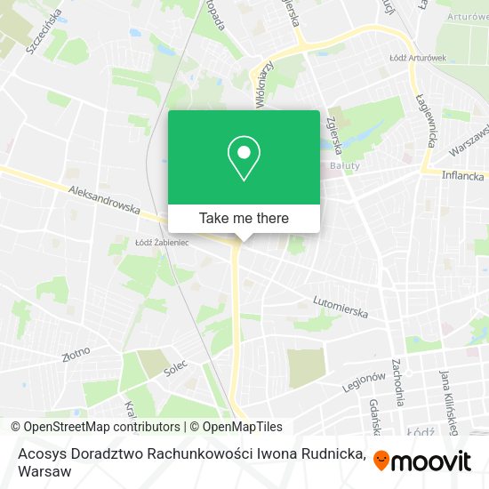 Acosys Doradztwo Rachunkowości Iwona Rudnicka map