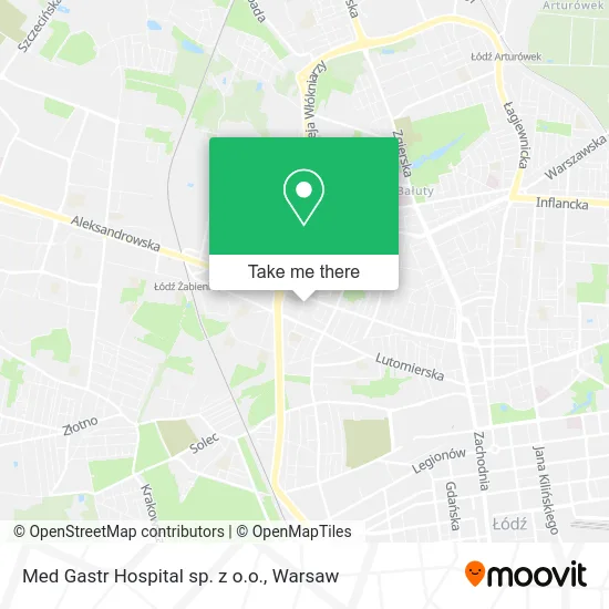Карта Med Gastr Hospital sp. z o.o.