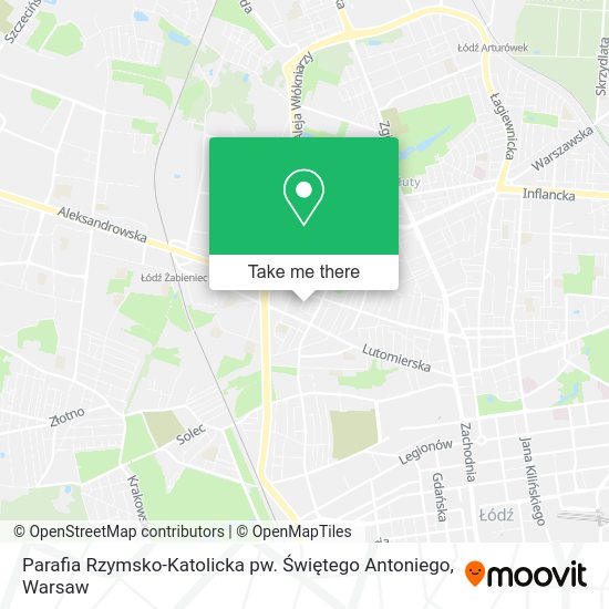 Parafia Rzymsko-Katolicka pw. Świętego Antoniego map