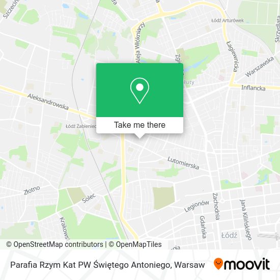 Parafia Rzym Kat PW Świętego Antoniego map