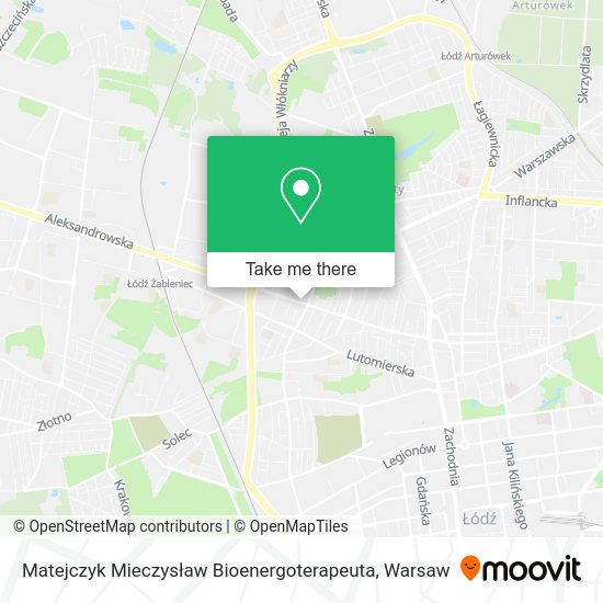 Matejczyk Mieczysław Bioenergoterapeuta map