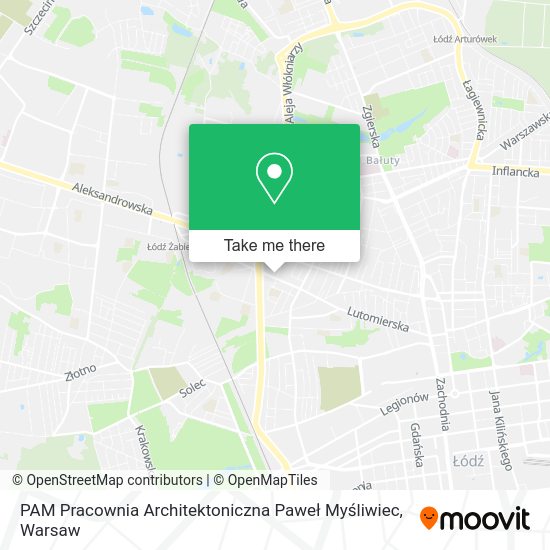 PAM Pracownia Architektoniczna Paweł Myśliwiec map