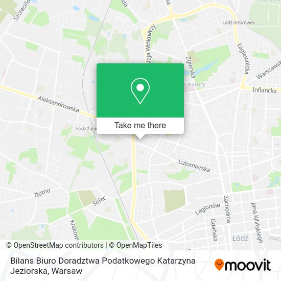 Bilans Biuro Doradztwa Podatkowego Katarzyna Jeziorska map