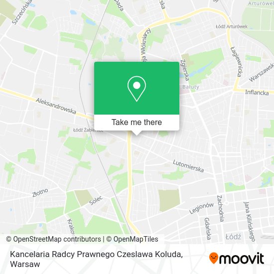 Kancelaria Radcy Prawnego Czeslawa Koluda map