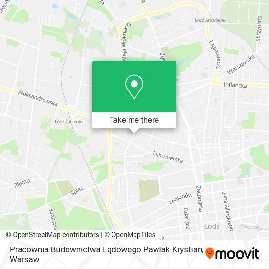 Карта Pracownia Budownictwa Lądowego Pawlak Krystian