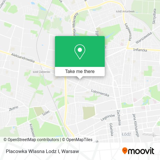 Placowka Wlasna Lodz I map