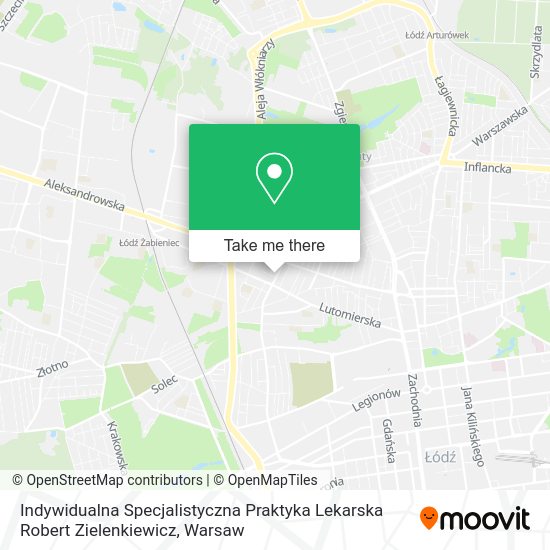 Indywidualna Specjalistyczna Praktyka Lekarska Robert Zielenkiewicz map